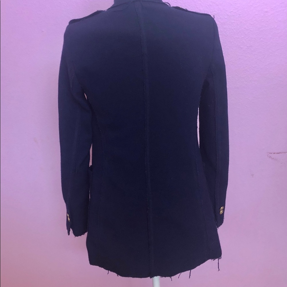 Zara Navy blue knit blazer - Picture 5 of 5